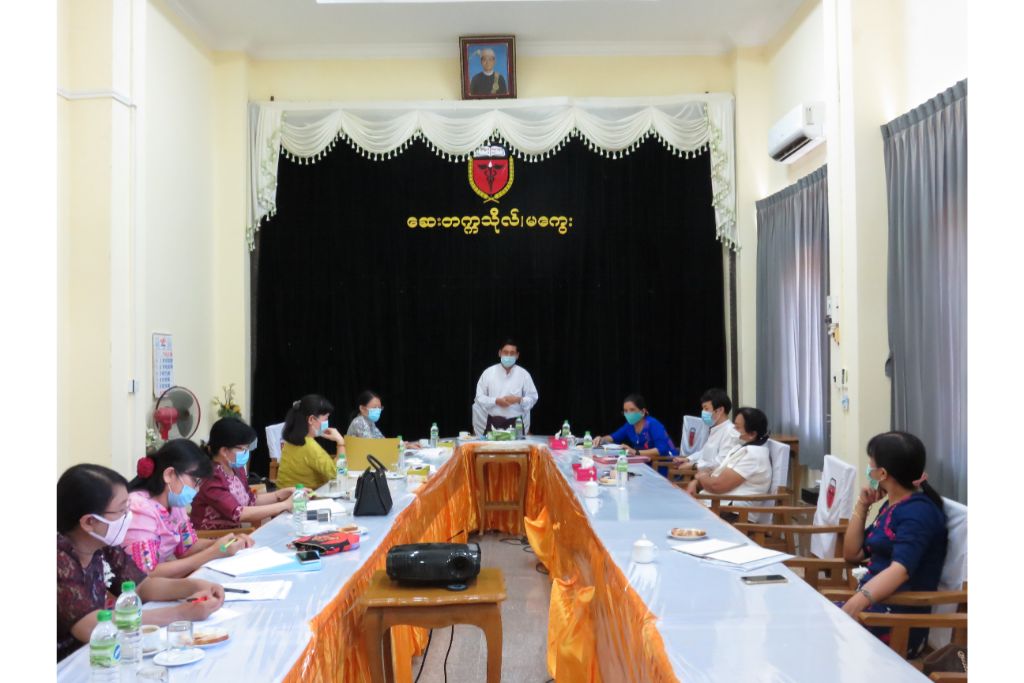 ဆေးတက္ကသိုလ်၊ မကွေးတွင် ကျင်းပပြုလုပ်မည့် Dissemination Workshop on Assessment Training အတွက် ကြိုတင်ညှိနှိုင်းရန် အစည်းအဝေးကို ၂၃-၆-၂၀၂၀ ( အင်္ဂါနေ့ ) နေ့လည် ( ၂:၀၀)နာရီတွင် ဆောင်းသဇင်ခန်းမ၊ ဘွဲ့နှင်းသဘင်ဆောင်၌ ကျင်းပပြုလုပ်ခဲ့ပါသည်။                                                                                                                                                                                                                                                                                                                                                                                                                                                                                                                                                                                                                                                                                                                                                                                                                                                                                                                                                                                                      