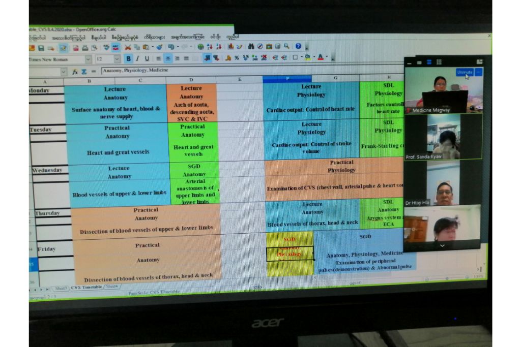 CVS Module Team Zoom Meeting University of Medicine, Magway (4-5-2020)                                                                                                                                                                                                                                                                                                                                                                                                                                                                                                                                                                                                                                                                                                                                                                                                                                                                                                                                                                                                                                                                                                                                                                          